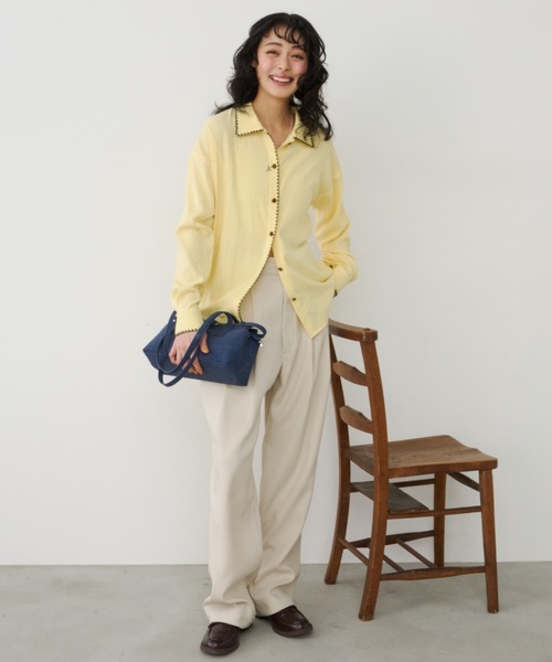 Unitage（ユニテージ）の「エコスウェードミニボストンバッグ【select item】（ボストンバッグ・レディース・ブラウン/アイボリー/ネイビー・FREE）」の15枚目の写真