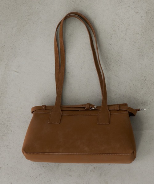 Unitage（ユニテージ）の「エコスウェードミニボストンバッグ【select item】（ボストンバッグ・レディース・ブラウン/アイボリー/ネイビー・FREE）」の17枚目の写真