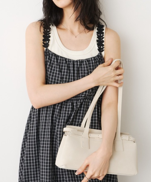 Unitage(ユニテージ)の「エコスウェードミニボストンバッグ【select item】(ボストンバッグ・レディース・ブラウン/アイボリー/ネイビー・FREE)」の20枚目の写真