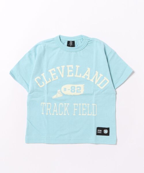 ZERO standerd(ゼロスタンダード)の「ゼロスタンダード TRACKTシャツ(Tシャツ/カットソー・キッズ・アイボリー/サックスブルー/ブラック・100cm/110cm/120cm/130cm/140cm/150cm/160cm)」の3枚目の写真