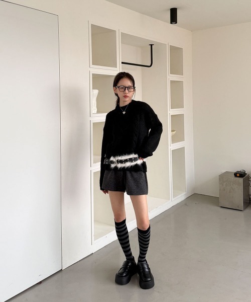 ブラックショートパンツ ウエストゴム ウエストゴムショートパンツ(black) | レディースファッション通販