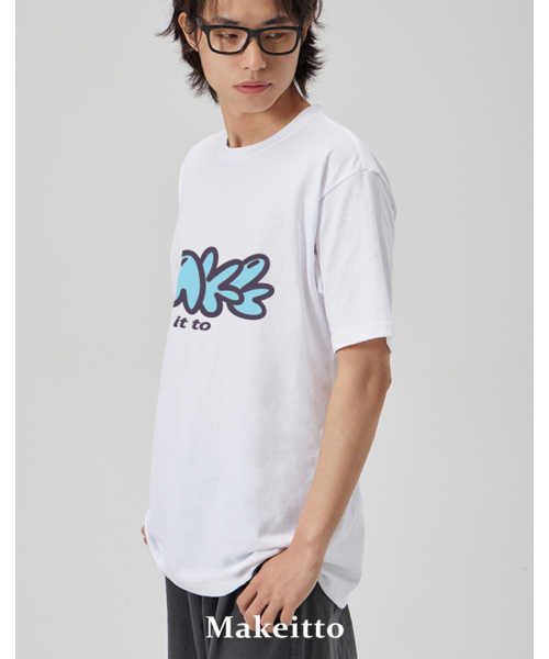 MAKEITTO（メイキット）の「[MAKE] CREW NECK TEE_WHITE（Tシャツ/カットソー・メンズ・その他・MEDIUM/LARGE/X-LARGE/XX-LARGE）」の4枚目の写真