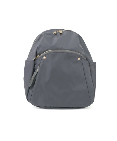 Fashion Letter(ファッションレター)の「8ポケット ミニリュック(バックパック/リュック・レディース・チャコールグレー/ブルーグリーン/グレイッシュベージュ/ブラック・FREE)」の15枚目の写真