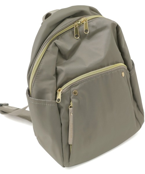 Fashion Letter(ファッションレター)の「8ポケット ミニリュック(バックパック/リュック・レディース・チャコールグレー/ブルーグリーン/グレイッシュベージュ/ブラック・FREE)」の8枚目の写真