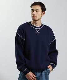 BAYFLOW | ダブルカラープルオーバー(ニット/セーター)