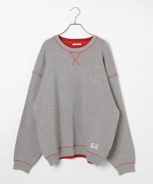 BAYFLOW（ベイフロー）の「ダブルカラープルオーバー（ニット/セーター・メンズ・カーキ/グレー/ネイビー・MEDIUM/LARGE）」の13枚目の写真