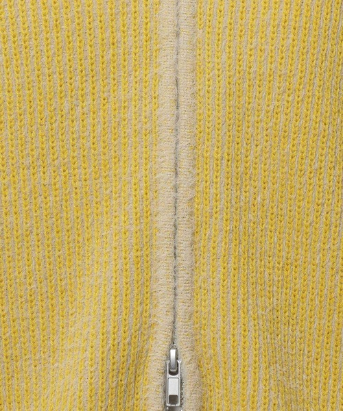 niko and...（ニコアンド）の「バイカラーダブルジップニットパーカー（パーカー・レディース・ライトグレー/ブルー/イエロー・MEDIUM/LARGE）」の5枚目の写真