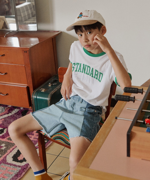 FRISE(フリゼ)の「カラーリティ_グリーン_キッズ(Tシャツ/カットソー・レディース・その他・110/120/130)」の1枚目の写真
