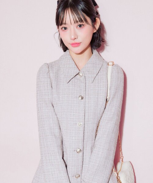 OLIVE des OLIVE（オリーブデオリーブ）の「ペプラムトップス（シャツ/ブラウス・レディース・チェック/ピンク・FREE）」の20枚目の写真