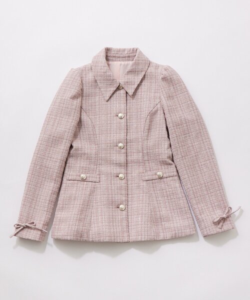 OLIVE des OLIVE（オリーブデオリーブ）の「ペプラムトップス（シャツ/ブラウス・レディース・チェック/ピンク・FREE）」の8枚目の写真