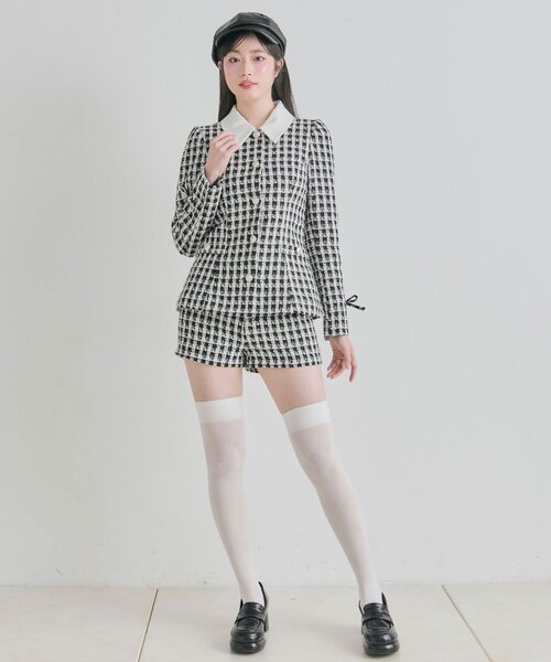 OLIVE des OLIVE（オリーブデオリーブ）の「ペプラムトップス（シャツ/ブラウス・レディース・チェック/ピンク・FREE）」の17枚目の写真