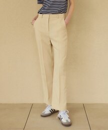 SIPT7080 サマー ポリエステル ストレートフィット スラックス_Yellow beige