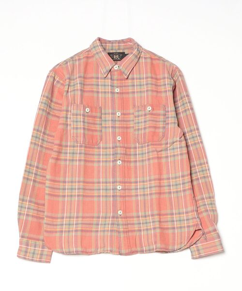 M*K様 RRL 新品　チェック　ツイル　ワークシャツ チェック ツイル ワークシャツ（シャツ/ブラウス）｜RRL（ダブル