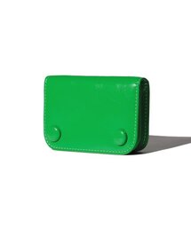 LEMASQUE（ルマスク）の「ドットコンパクト名刺カード財布 グリーン（札入れ/マネークリップ）」