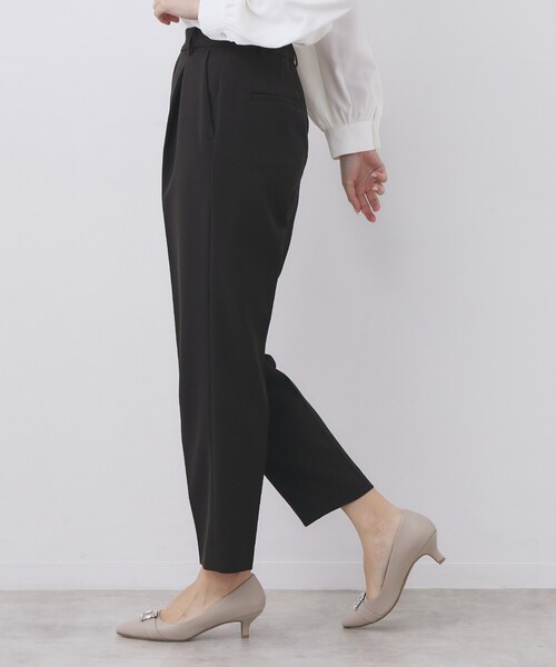 index（インデックス）の「ストレッチテーパードパンツ/セットアップ対応【洗濯機OK/防シワ/イージーアイロン】（その他パンツ・レディース・ネイビー/ブラック系7/ナチュラル/チャコールグレー・42/40/38/36）」の18枚目の写真