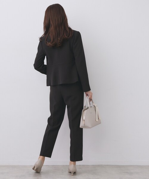 index（インデックス）の「ストレッチテーパードパンツ/セットアップ対応【洗濯機OK/防シワ/イージーアイロン】（その他パンツ・レディース・ネイビー/ブラック系7/ナチュラル/チャコールグレー・42/40/38/36）」の20枚目の写真