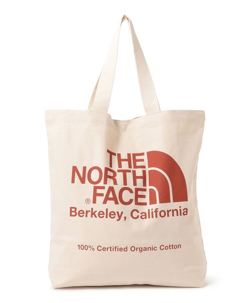 THE NORTH FACE(ザノースフェイス)の「THE NORTH FACE / オーガニックコットン トートバッグ 0418CL(トートバッグ・レディース・レッド・ONESIZE)」の4枚目の写真