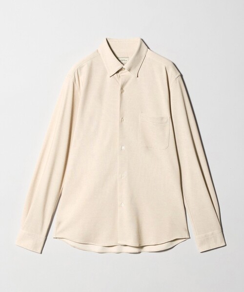 green label relaxing（グリーンレーベルリラクシング）の「エブリット TC ジャージー スナップ ボタンダウン シャツ -ストレッチ・イージーアイロン・吸水速乾・抗菌-（ビジネスシャツ・メンズ・コバルトブルー/ネイビー/ベージュ・S/M/L/XL）」の16枚目の写真