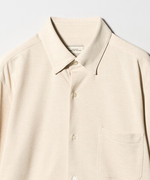 green label relaxing（グリーンレーベルリラクシング）の「エブリット TC ジャージー スナップ ボタンダウン シャツ -ストレッチ・イージーアイロン・吸水速乾・抗菌-（ビジネスシャツ・メンズ・コバルトブルー/ネイビー/ベージュ・S/M/L/XL）」の18枚目の写真