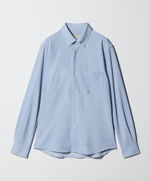 green label relaxing（グリーンレーベルリラクシング）の「エブリット TC ジャージー スナップ ボタンダウン シャツ -ストレッチ・イージーアイロン・吸水速乾・抗菌-（ビジネスシャツ・メンズ・コバルトブルー/ネイビー/ベージュ・S/M/L/XL）」の21枚目の写真