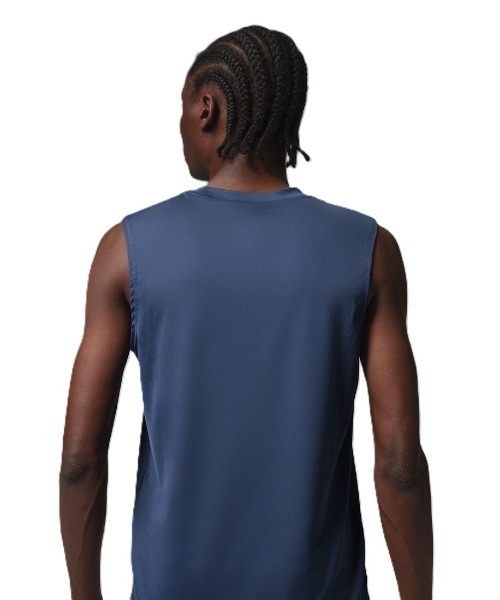 JORDAN BRAND（ジョーダンブランド）の「ジョーダン  ジョーダン DF SPT ESS SLVS S/S トップ（タンクトップ・メンズ・ネイビー・SS/S/M/L/XL/2XL/3XL）」の4枚目の写真