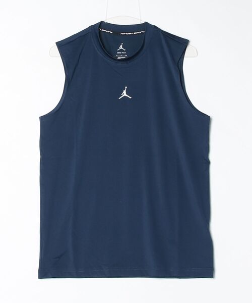 JORDAN BRAND（ジョーダンブランド）の「ジョーダン  ジョーダン DF SPT ESS SLVS S/S トップ（タンクトップ・メンズ・ネイビー・SS/S/M/L/XL/2XL/3XL）」の6枚目の写真