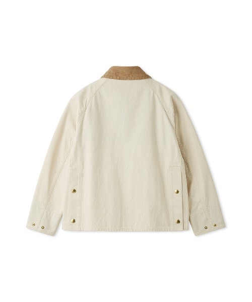 Barbour（バブアー）の「【CRAWLEY / クロウリー】デニムジャケット "JAPAN EXCLUSIVE"（レディース）（その他アウター・レディース・ブルー/ホワイト/インディゴブルー・SMALL/MEDIUM/LARGE）」の5枚目の写真