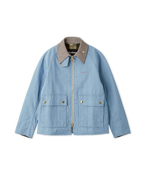 Barbour（バブアー）の「【CRAWLEY / クロウリー】デニムジャケット "JAPAN EXCLUSIVE"（レディース）（その他アウター・レディース・ブルー/ホワイト/インディゴブルー・SMALL/MEDIUM/LARGE）」の6枚目の写真