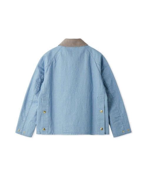 Barbour（バブアー）の「【CRAWLEY / クロウリー】デニムジャケット "JAPAN EXCLUSIVE"（レディース）（その他アウター・レディース・ブルー/ホワイト/インディゴブルー・SMALL/MEDIUM/LARGE）」の7枚目の写真