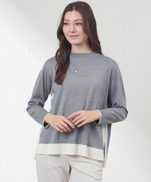 AMACA（アマカ）の「カラーブロッキングニット（ニット/セーター）」