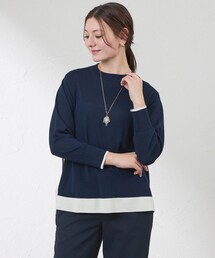 AMACA（アマカ）の「カラーブロッキングニット（ニット/セーター）」