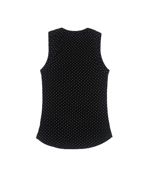 CARGOBROS FOR WOMAN(カーゴブロスフォーウィメン)の「ドットフラッグノースリーブTシャツ(ブラック)(Tシャツ/カットソー・レディース・その他・FREE)」の2枚目の写真