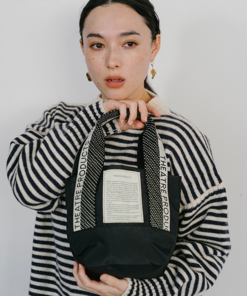 THEATRE PRODUCTS（シアタープロダクツ）の「ドット柄ジャガードテープ バッグ／MISSISSIPPI Ssize/500mlペットボトル収納可能（ショルダーバッグ・レディース・ブラウン/ベージュ/ブラック・FREE）」の5枚目の写真