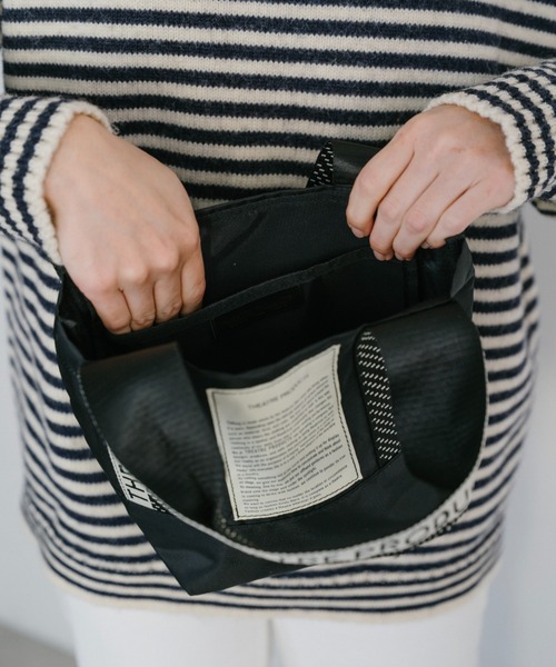 THEATRE PRODUCTS（シアタープロダクツ）の「ドット柄ジャガードテープ バッグ／MISSISSIPPI Ssize/500mlペットボトル収納可能（ショルダーバッグ・レディース・ブラウン/ベージュ/ブラック・FREE）」の10枚目の写真