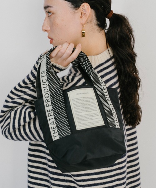 THEATRE PRODUCTS（シアタープロダクツ）の「ドット柄ジャガードテープ バッグ／MISSISSIPPI Ssize/500mlペットボトル収納可能（ショルダーバッグ・レディース・ブラウン/ベージュ/ブラック・FREE）」の12枚目の写真