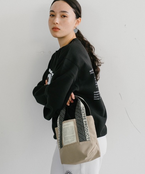 THEATRE PRODUCTS（シアタープロダクツ）の「ドット柄ジャガードテープ バッグ／MISSISSIPPI Ssize/500mlペットボトル収納可能（ショルダーバッグ・レディース・ブラウン/ベージュ/ブラック・FREE）」の16枚目の写真