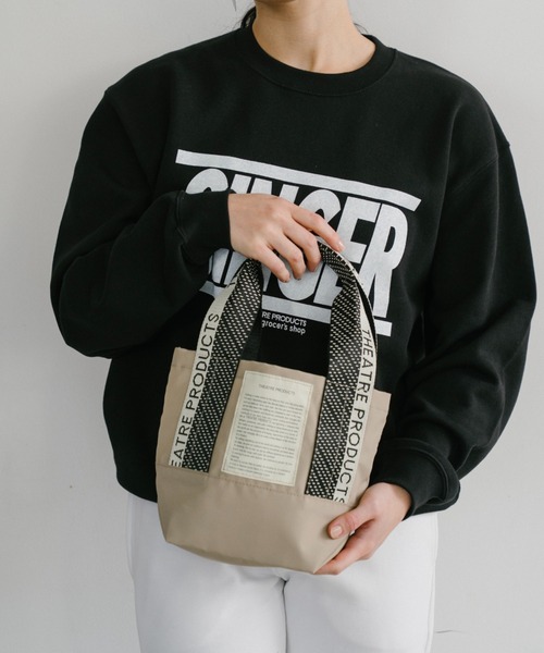 THEATRE PRODUCTS（シアタープロダクツ）の「ドット柄ジャガードテープ バッグ／MISSISSIPPI Ssize/500mlペットボトル収納可能（ショルダーバッグ・レディース・ブラウン/ベージュ/ブラック・FREE）」の18枚目の写真