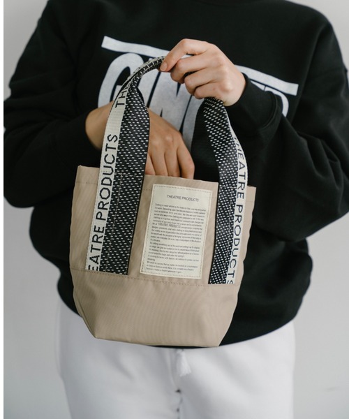 THEATRE PRODUCTS（シアタープロダクツ）の「ドット柄ジャガードテープ バッグ／MISSISSIPPI Ssize/500mlペットボトル収納可能（ショルダーバッグ・レディース・ブラウン/ベージュ/ブラック・FREE）」の21枚目の写真