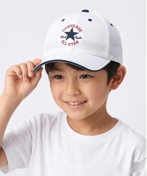CONVERSE（コンバース）の「CONVERSE/コンバース　CNJ FULL MESH 6P CAP（キャップ・キッズ・ブラック/ネイビー/ホワイト・ONE SIZE）」の2枚目の写真