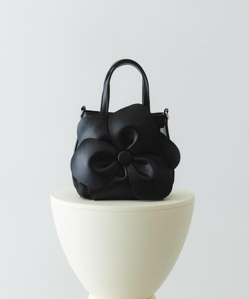 RODE SKO（ロデスコ）の「フラワーモチーフシアーバッグ（ハンドバッグ・レディース・ライトブルー/ブラック/イエロー系その他・ONE）」の2枚目の写真