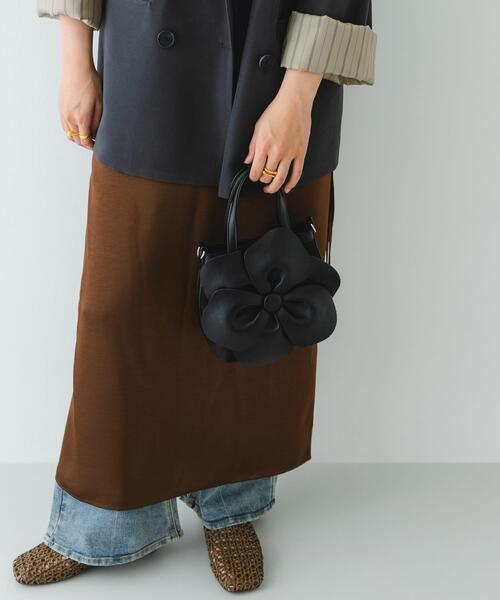 RODE SKO（ロデスコ）の「フラワーモチーフシアーバッグ（ハンドバッグ・レディース・ライトブルー/ブラック/イエロー系その他・ONE）」の8枚目の写真