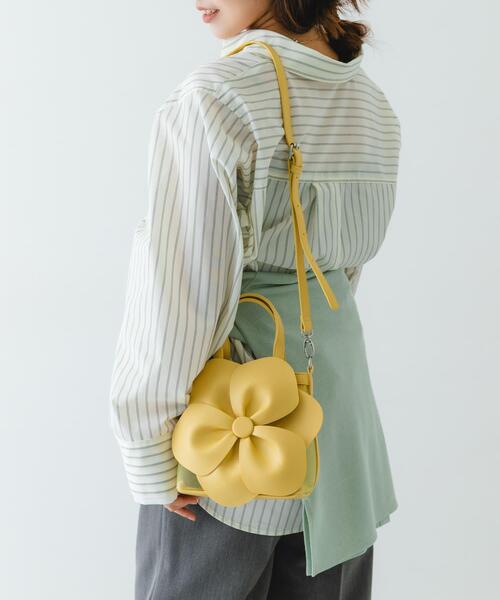 RODE SKO（ロデスコ）の「フラワーモチーフシアーバッグ（ハンドバッグ・レディース・ライトブルー/ブラック/イエロー系その他・ONE）」の19枚目の写真