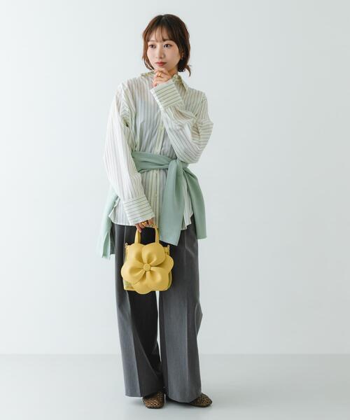 RODE SKO（ロデスコ）の「フラワーモチーフシアーバッグ（ハンドバッグ・レディース・ライトブルー/ブラック/イエロー系その他・ONE）」の20枚目の写真