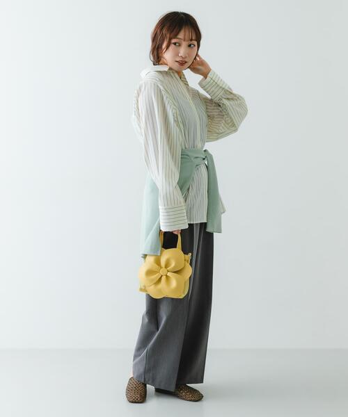 RODE SKO（ロデスコ）の「フラワーモチーフシアーバッグ（ハンドバッグ・レディース・ライトブルー/ブラック/イエロー系その他・ONE）」の21枚目の写真