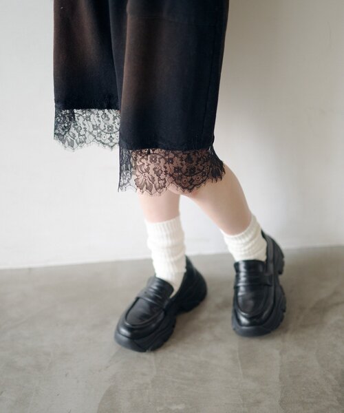 Kastane（カスタネ）の「【2026SSカタログ/セットアップ対応】スウェットハーフパンツ（スウェットパンツ・レディース・グレー/ブラック・FREE）」の8枚目の写真