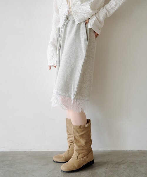 Kastane（カスタネ）の「【2026SSカタログ/セットアップ対応】スウェットハーフパンツ（スウェットパンツ・レディース・グレー/ブラック・FREE）」の15枚目の写真