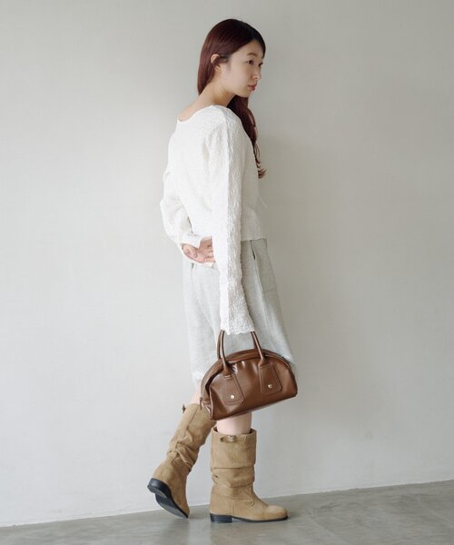 Kastane（カスタネ）の「【2026SSカタログ/セットアップ対応】スウェットハーフパンツ（スウェットパンツ・レディース・グレー/ブラック・FREE）」の22枚目の写真