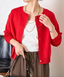 Jena espace merveilleux | 【ロングシーズン使える】金ボタンクルーニットカーディガン(ニット/セーター)