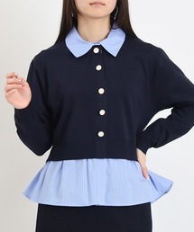 TRUDEA（トルディア）の「シャツイミテーションスポンディッシュニット（ニット/セーター）」