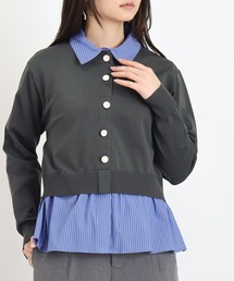 TRUDEA（トルディア）の「シャツイミテーションスポンディッシュニット（ニット/セーター）」